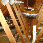 Duct system in attic